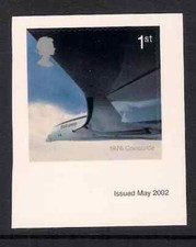 GB 2002 sg2290 Passenger Jet Aviation - Concorde s/a booklet only stamp MNH