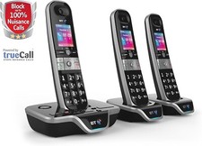 BT 8600 Trio Triple Cordless Phone Answer Machine TrueCall Advanced Call Blocker