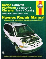DODGE CARAVAN PLYMOUTH VOYAGER CHRYSLER TOWN & COUNTRY 1996-2002 WORKSHOP MANUAL