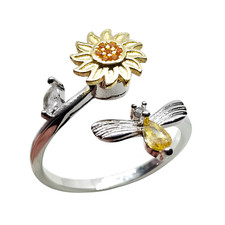 Sun Flower Ring Spinner Anti