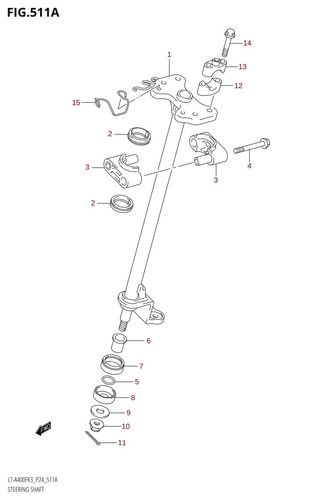 Suzuki genuine atv steering - suzuki,