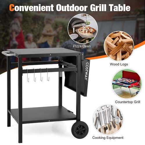 Movable grill dining - dining, cart