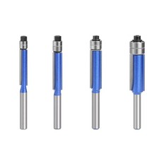 4x 1/4" Shank Straight Flush