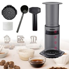 3-in-1 Brew Method Coffee Maker Portable French Press Coffee Pot for Home/Office