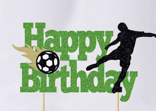 Football cake topper - cake, –