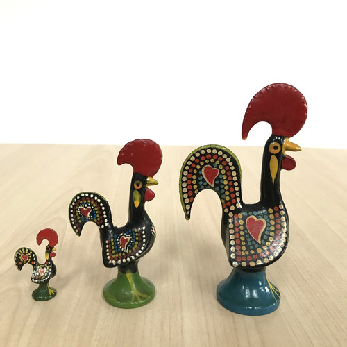 Rooster barcelos metal - of,