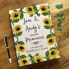 Wood Sunflower Border Vintage