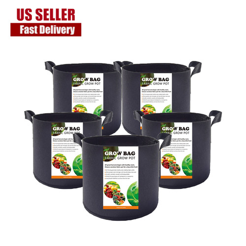 Pack fabric grow pots - 10,