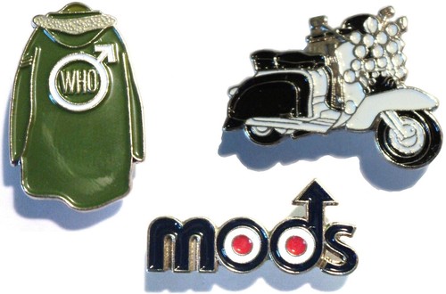 Mods scooterist badge set - mods,