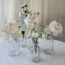 Ribbed Glass Bottle Vases (3 Sizes) - Wedding Vases (SOLD INDIVIDUALLY)