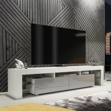 TV Stand 200cm Matt White Body