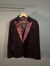 Top Man topman Burgundy Velvet