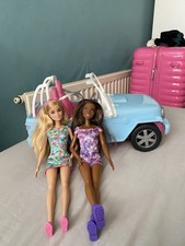 Barbie 4x4 Jeep Car + 2 Dolls