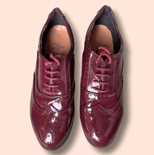 Burgundy Brogue Smart Shiny