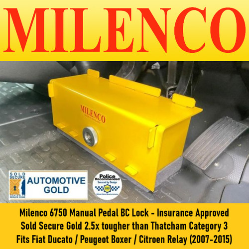 Milenco 6750 pedal lock manual - 6750,