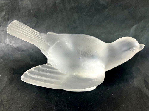 Lalique crystal frosted art - crystal,