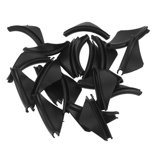 Black plastic snacks - plastic,