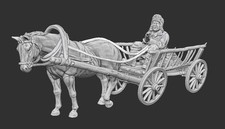 WWII German Ostfront Horse Drawn Wagon Various Scales Historical Wargaming