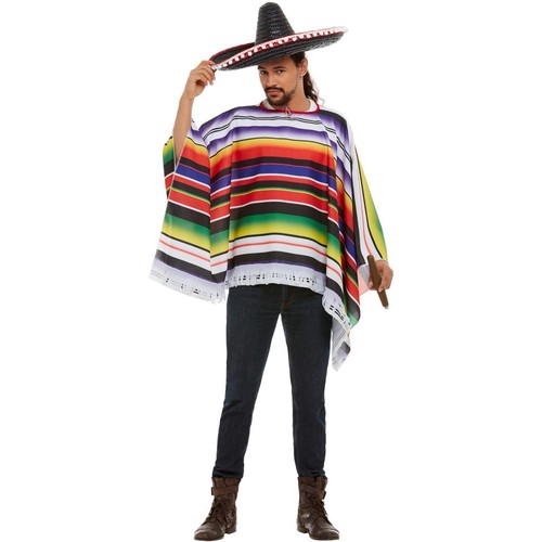 Smiffys mexican poncho - -,