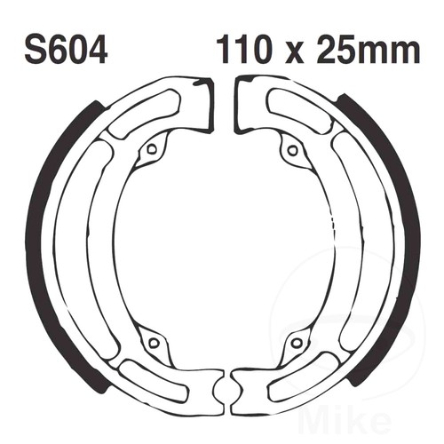 Ebc brake shoes - brake, grooved