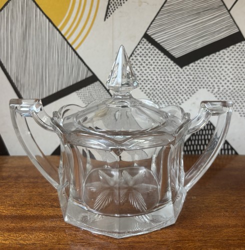Vintage art deco clear pressed - vintage,