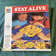 MB Stay Alive Board Game 1972 Complete retro / vintage 