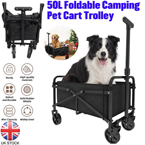 50l foldable pet trolley - pet,