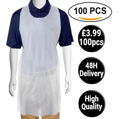 Disposable apron polythene - disposable,