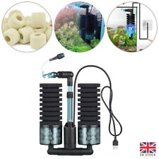Aquarium Double Sponge Filter Quiet Electric Sponge Filter Fish Shrimp Tank Kit