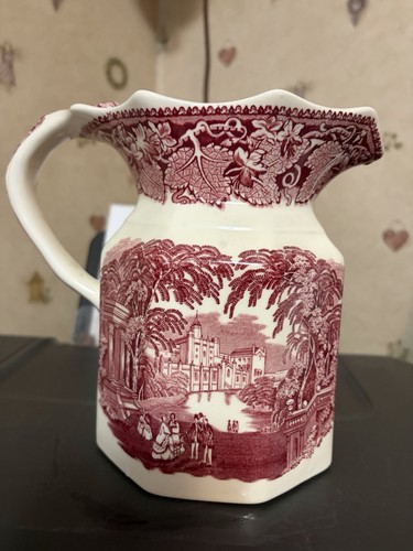 Antique mason vista pink red - mason's,