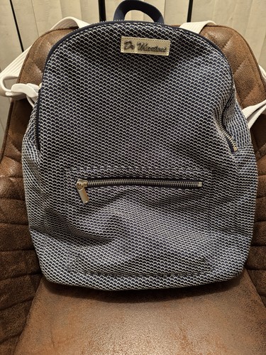 Martens backpack blue white - martens, blue/white