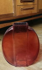 Large Orange Glass Vase Habitat Modernist 