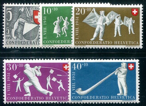Switzerland 1951 555 559 - 555-559, **