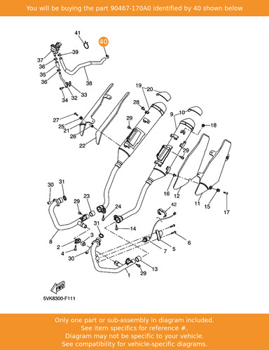 Yamaha clip 90467 170a0 - yamaha, clip,
