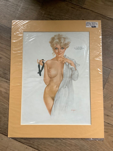 Original framed vargas playboy - original,