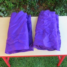 2x Pieces Deep Purple Soft Tulle Fabric 48cm x 200cm Crafting Craft Dress Making