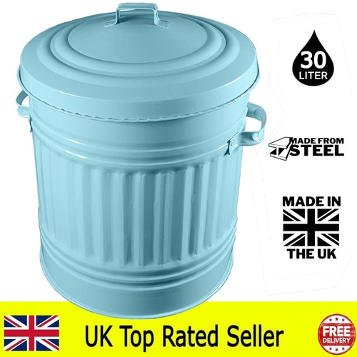 30l litre metal bin rubbish