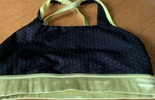 New Without Tags Crane Sports Bralette Bra Fluorescent Medium Yellow/Black