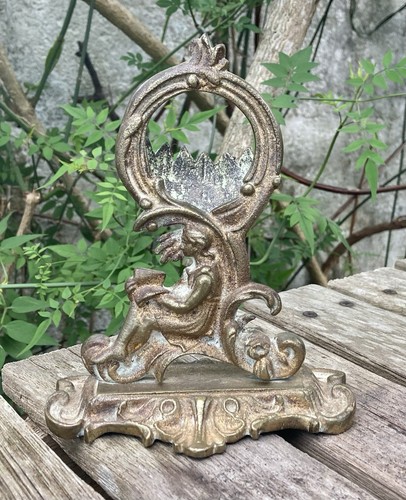 Antique cast brass pocket - cast,