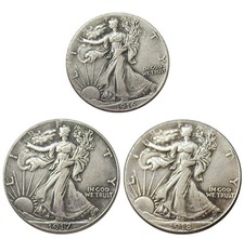 Bulk Lot of 3 1916-1918-S Half