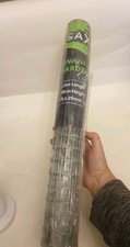 SAXAN Fencing Galvanised Mesh Garden 2.5 M Length 50cm Height  25x25 mm square