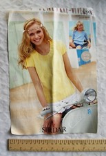 Vintage: Sirdar 9078 mother & daughter tops, Calico DK, 24--46 inch, 61-117 cm