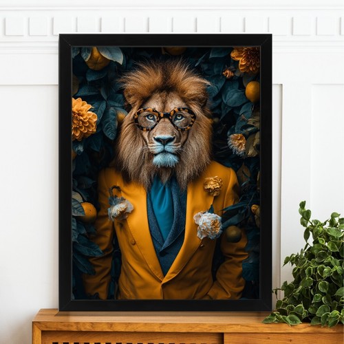 Dapper lion suit art - a,