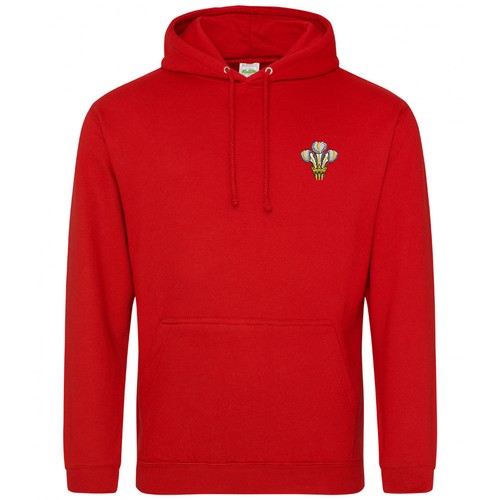 Embroidered cymru feathers - embroidered,
