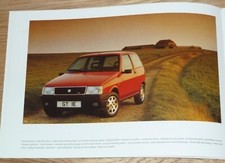 LANCIA Y10 RANGE(GT IE, LXie, FIRE) BROCHURE MAY 1989 (ENGLISH TEXT/UK MKT) EXC