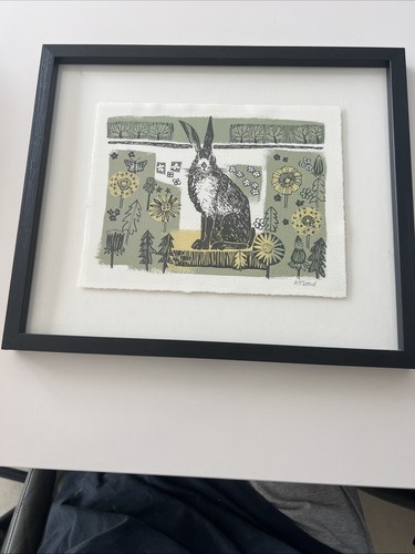 Spring hare signed print - signed,