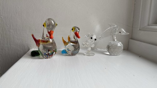 Small glass crystal - glass, figures