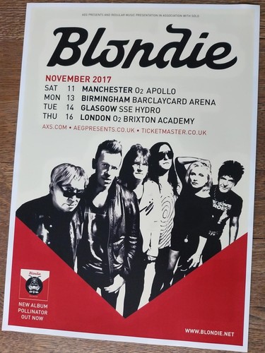 Blondie concert poster - blondie, –