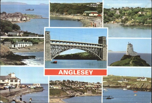 Vintage anglesey postcard - vintage, e