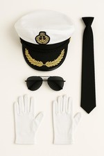 Captain satin hat aviator - captain,